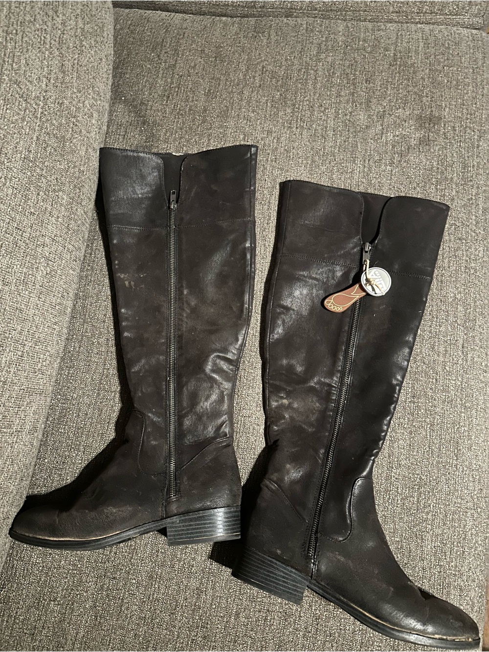 MIA Tall Knee-High Riding Boots - Dark Brown